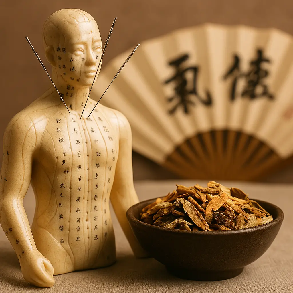 A practitioner applying acupuncture as part of a tinnitus treatment 2025 approach using traditional Chinese medicine.