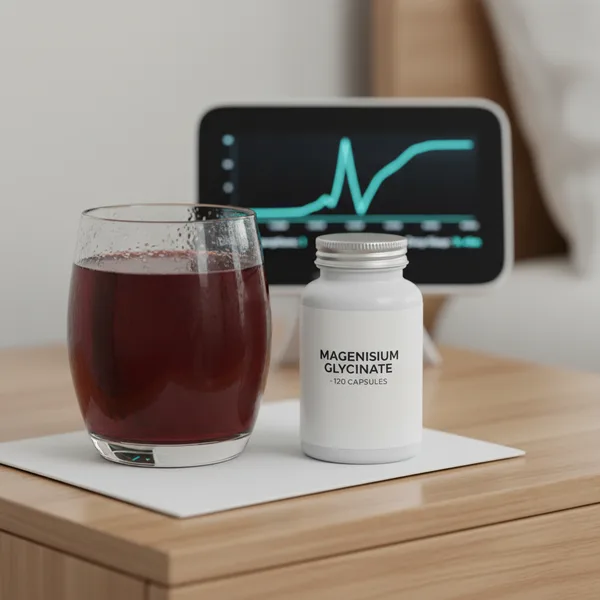 Tart cherry juice and magnesium glycinate for sleep maintenance